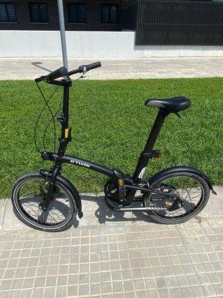 Bicicleta plegable B'TWIN tilt 720 black edition