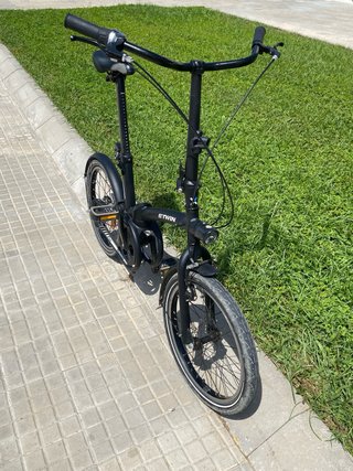 Bicicleta plegable B'TWIN tilt 720 black edition
