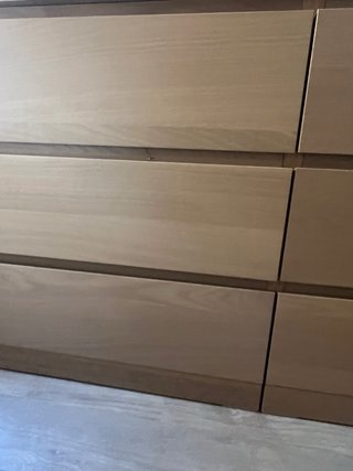 Cómoda MALM 6 cajones madera