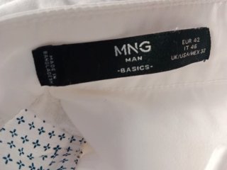 Pantalones blancos Mango