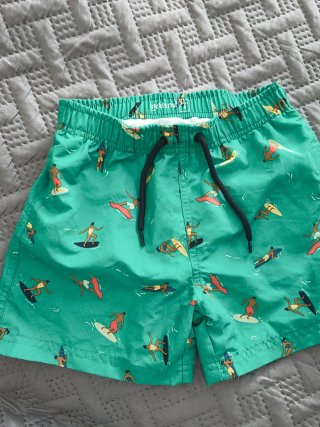 Bañador niño InExtenso surf verde talla 8
