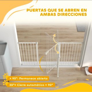 Barrera de seguridad extensible automática. Blanco
