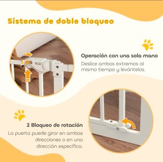 Barrera de seguridad extensible automática. Blanco