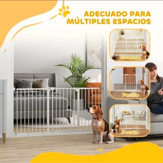 Barrera de seguridad extensible automática. Blanco