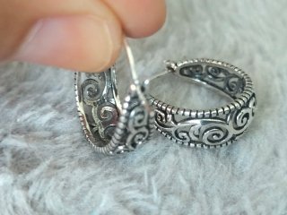Pendientes aro plata de ley