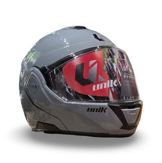 Casco Modular Unik Flip-Back Spectrum DV Gris