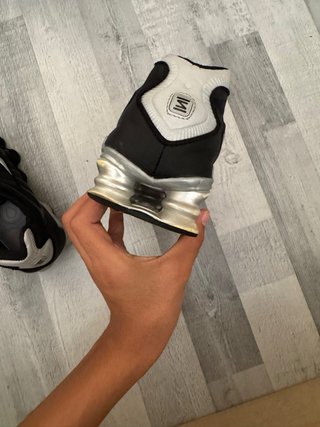 Nike Shox R4 Black Metallic Silver