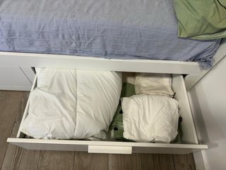 Cama nido blanca con cajones