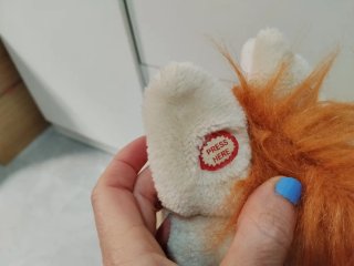 Caballo balancín peluche con melodias