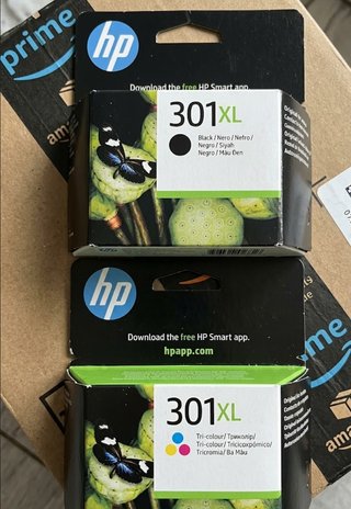 2 Cartuchos HP 301XL Negro y Color
