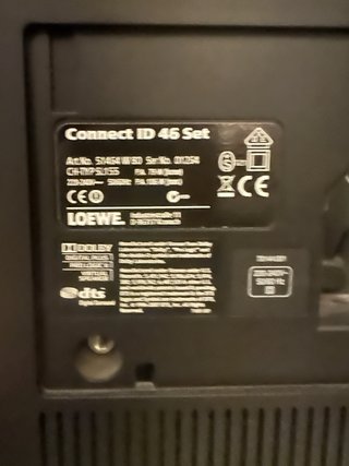 Televisión Loewe 46 Negra con