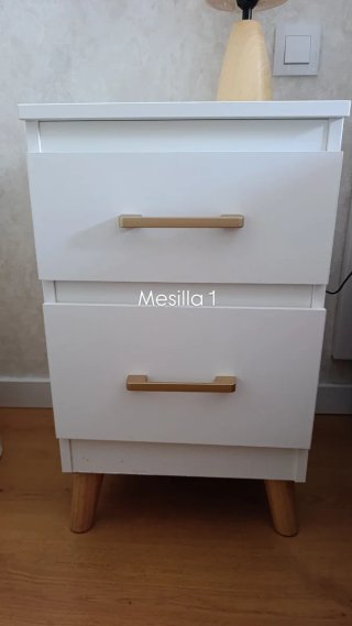 2 Mesitas de Noche Ikea Blancas