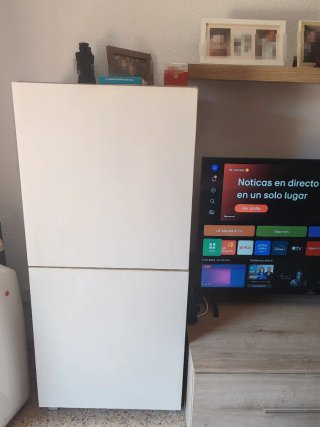 Mueble Comedor Blanco y Madera