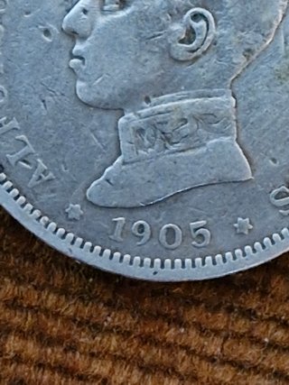 2 Pesetas Alfonso XIII 1905