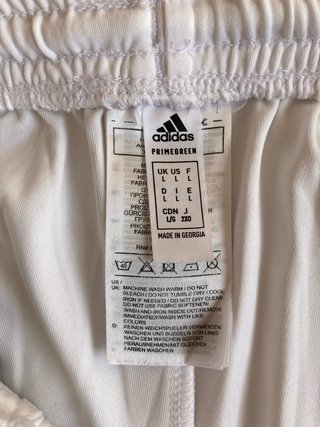 Pantalones cortos running Adidas blancos