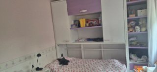 Mueble Cama Niña Blanco y Lila