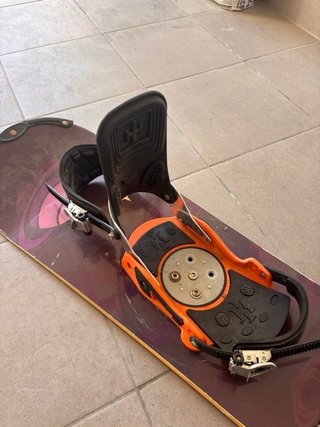 Tabla Snowboard con Fijaciones