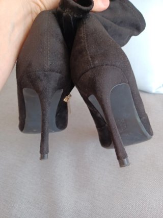 Botines Zara Ante Negro