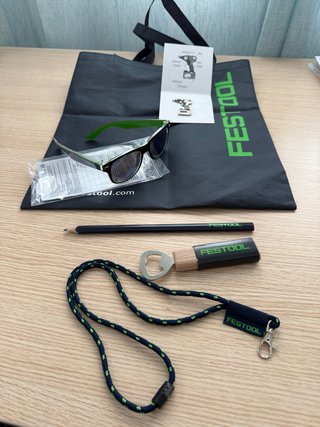 Festool Gafas, Llavero, Lápiz,bolsa,abridor,cuelga