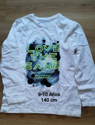 Camiseta manga larga niño 9-10 Años