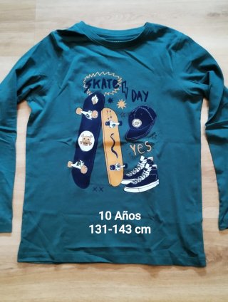 Camiseta manga larga niño 9-10 Años