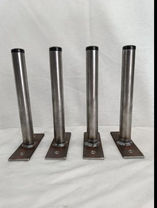 4 Soportes pared acero discos 28 mm de Decathlon