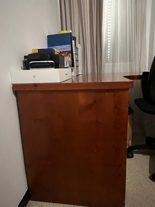 Mesa estudio madera para 2 personas
