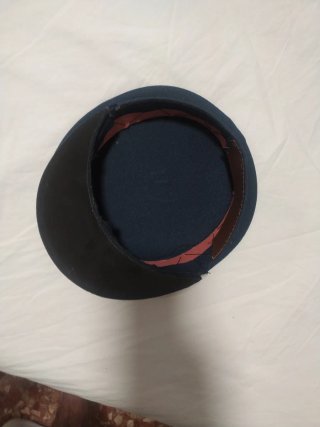 Gorra de plato azul Talla 56  Aprox