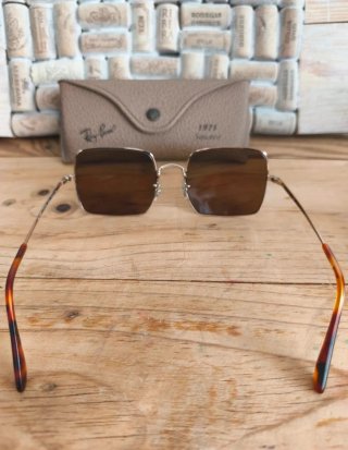 Ray-Ban Square 1971 Gafas de Sol Marrón Dorado
