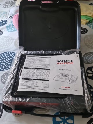 Cocina Portátil a Gas para camping doble salida