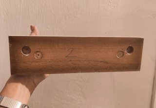 Appendiabiti 2 posti in legno