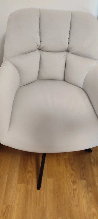 4 Sillas giratorias comedor beige