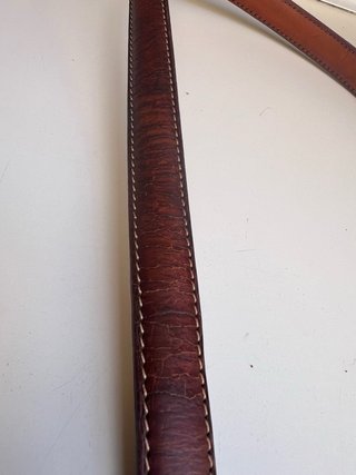 Cintura uomo pelle fibbia tonda