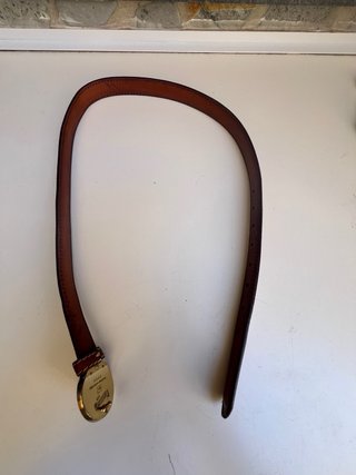Cintura uomo pelle fibbia tonda