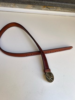 Cintura uomo pelle fibbia tonda