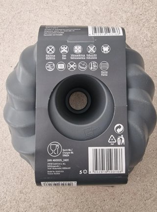 Molde Corona Repostería Silicona Gris