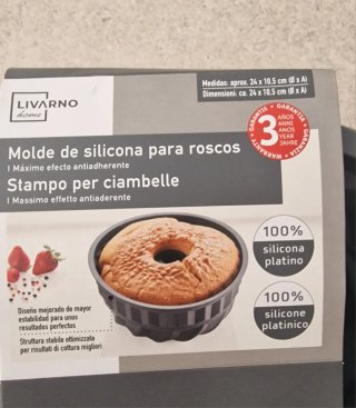 Molde Corona Repostería Silicona Gris