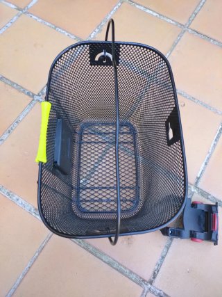 Cesta de bicicleta Btwin negra