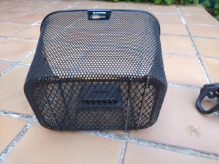 Cesta de bicicleta Btwin negra
