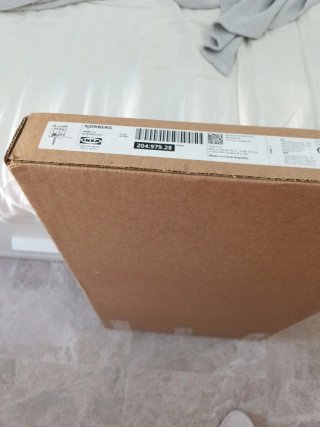 Mesa plegable NORBERG con estantería almacenaje