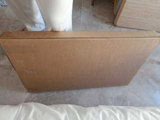 Mesa plegable NORBERG con estantería almacenaje