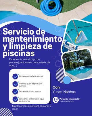 Mantenimiento y limpieza de piscinas