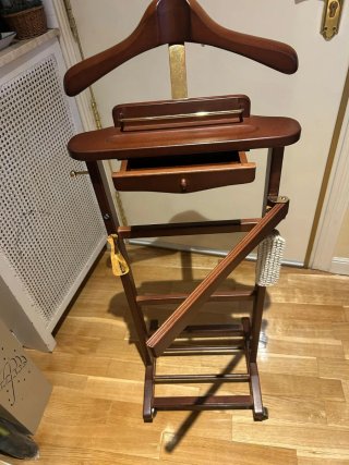 Galán de noche madera con accesorios