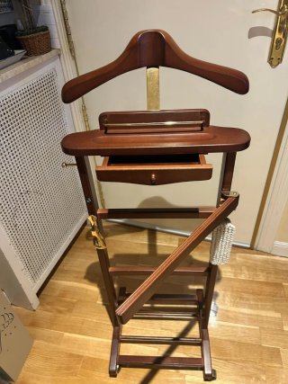 Galán de noche madera con accesorios