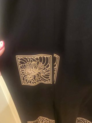 Vestido Purificación García Negro y Dorado