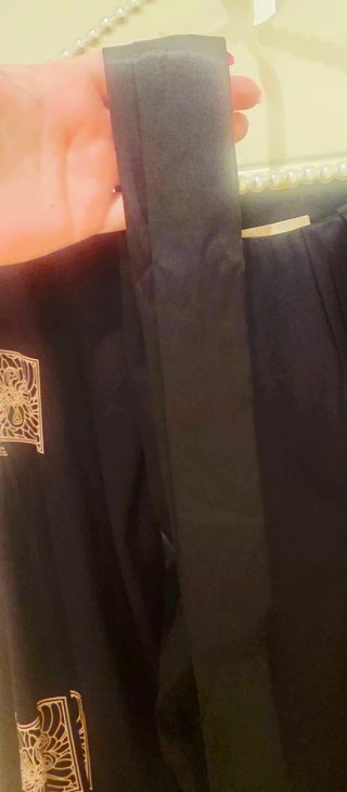 Vestido Purificación García Negro y Dorado