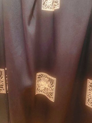 Vestido Purificación García Negro y Dorado
