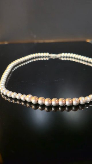 Collar Vintage Ada de Perlas  de Plata 925
