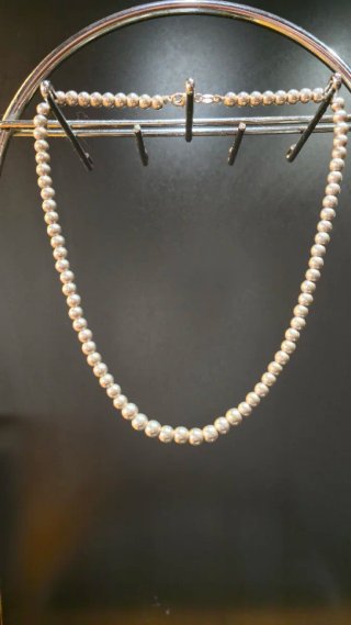 Collar Vintage Ada de Perlas  de Plata 925