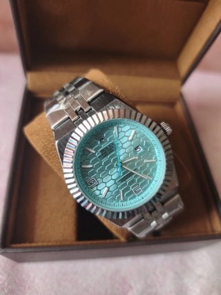 Reloj Rolex Oyster Perpetual Plata/Azul
